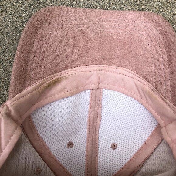 Women's Microfiber Baseball Hat Women's One Size Pink Adjustable Cap - Picture 2 of 5